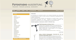 Desktop Screenshot of fotostudio-ausstattung.de